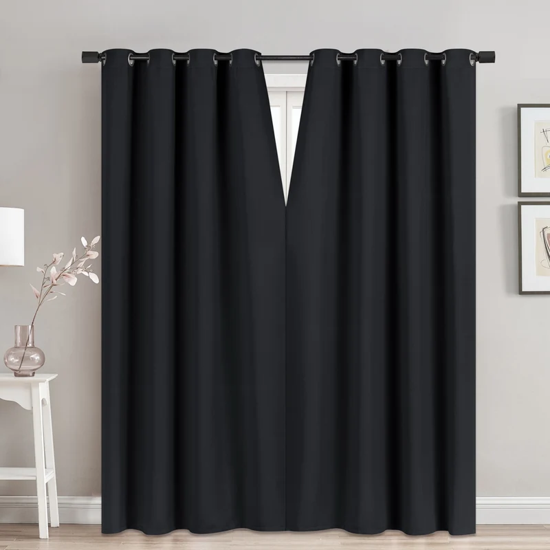 Room Darkening Curtain with Magnetic Closures, 52-in x 84-in.