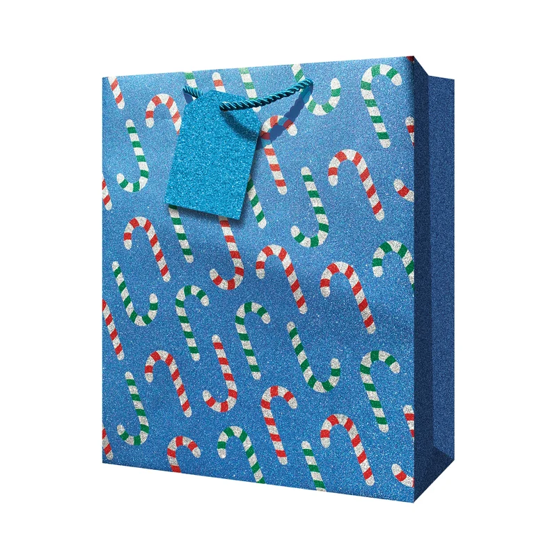 Holiday Glitter Gift Bag, X-Large, 12-in x 5-in x 15-in.