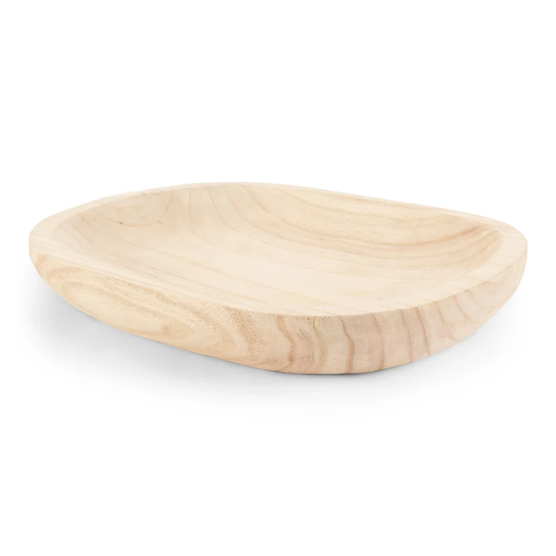 HomeStyles Wood Décor Bowl, 14.5-in x 11.5-in.
