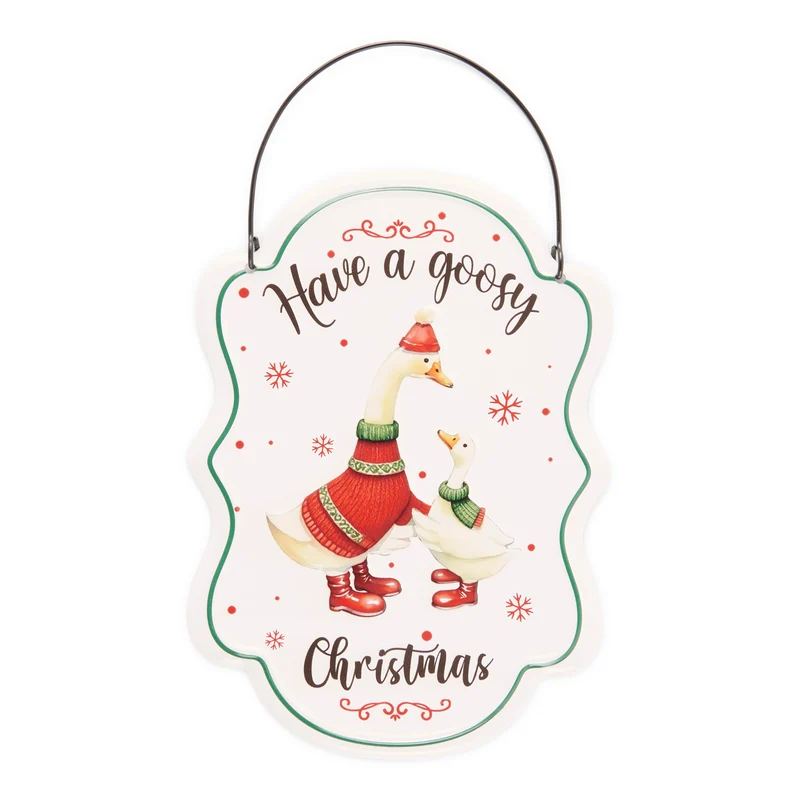 Holiday Animal Sign, English, 6-in x 8.3-in.
