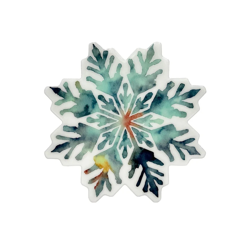 HomeStyles Snowflake Decor, 7-in x 1-in x 7-in.