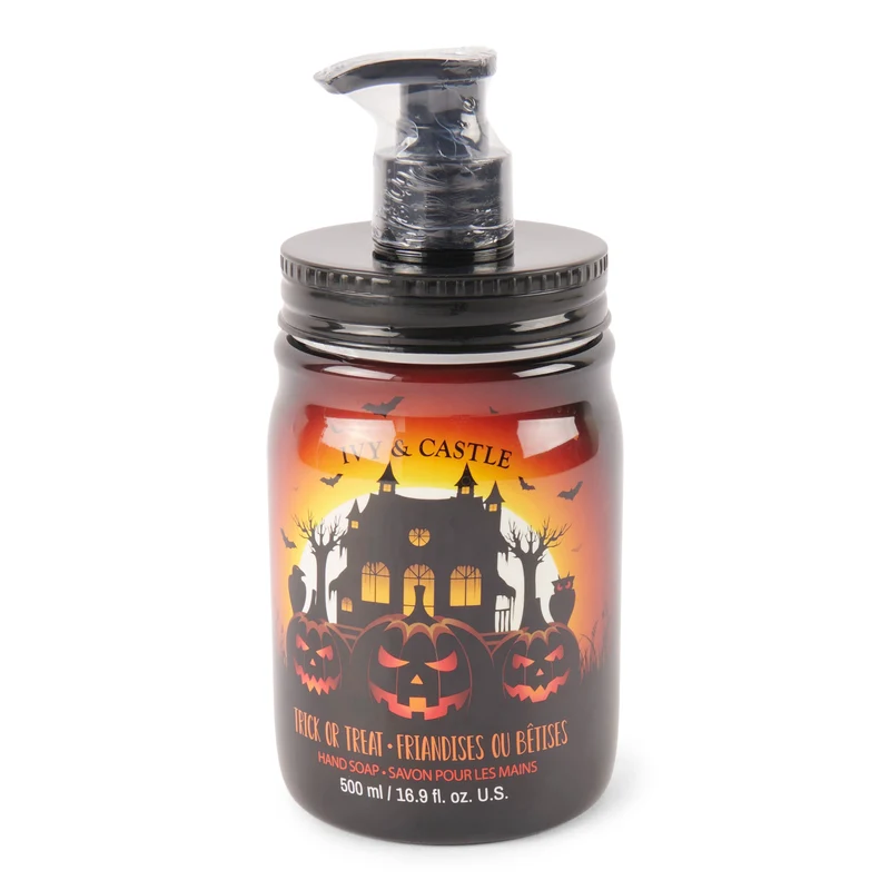 Ivy & Castle Halloween Mason Jar Hand Soap, 500 ml