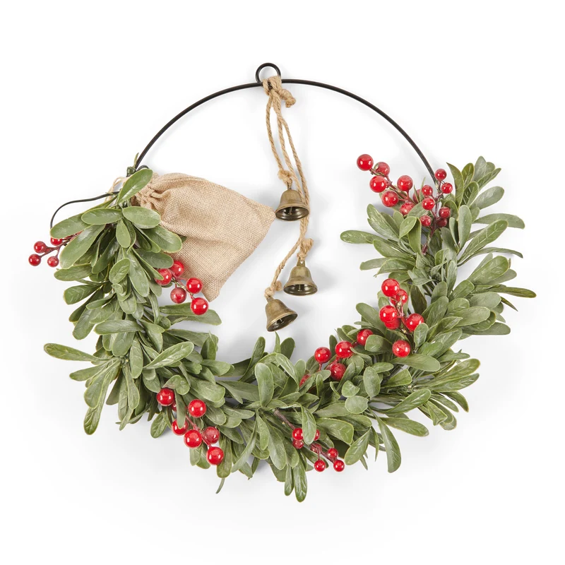 Holiday Berry Wreath, 16-in x 16-in.