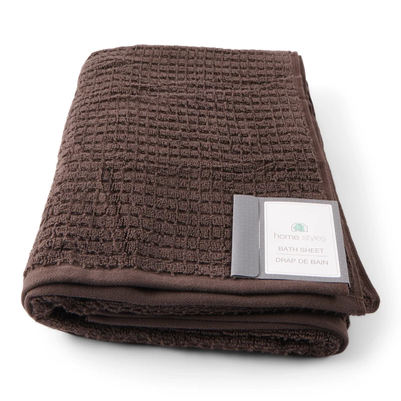 HomeStyles Waffle Bath Sheet, 34-in x 64-in.