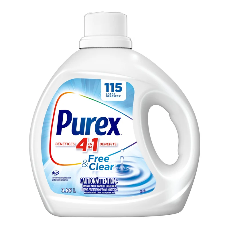 Purex Free & Clear Liquid Laundry Detergent, 3.85 L