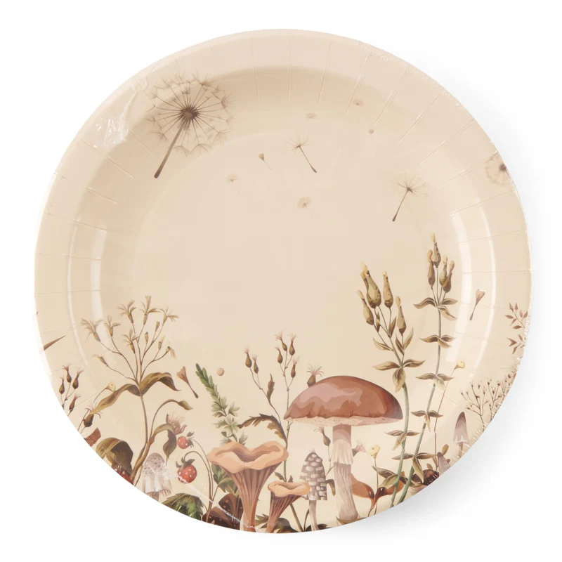 Fall Paper Plates, Assorted, 9-in, 10-Pack