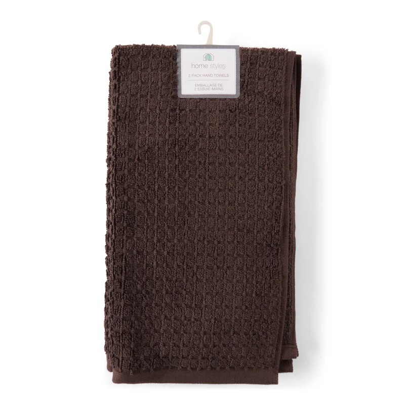 HomeStyles Waffle Hand Towels, 16-in x 28-in, 2 Pack