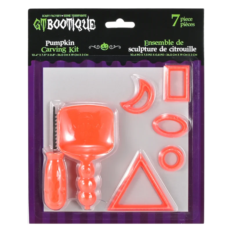 Pumpkin Carving Kit, 7 Piece