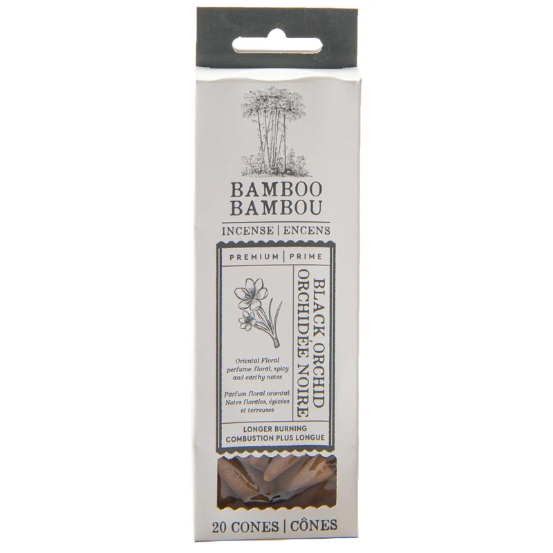 Bamboo Incense Cones, 20 Pack