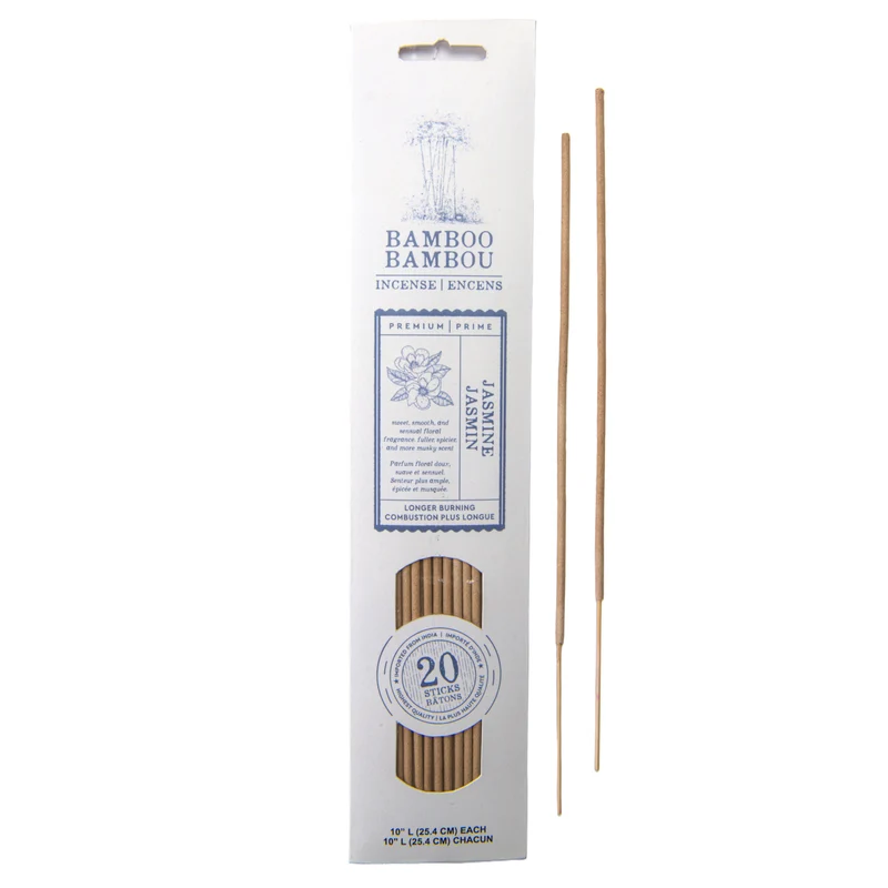 Bamboo Incense Sticks, Jasmine, 20 Pack