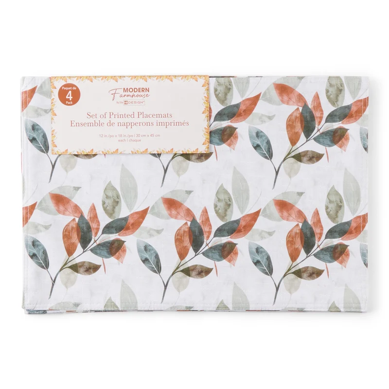 Golden Harvest Placemats, 18-in x 12-in, 4 Pack