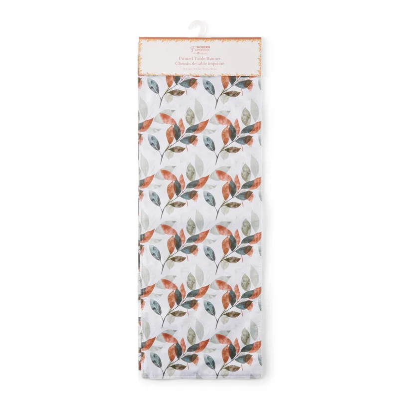Golden Harvest Printed Table Runner, 72-in x 13-in.