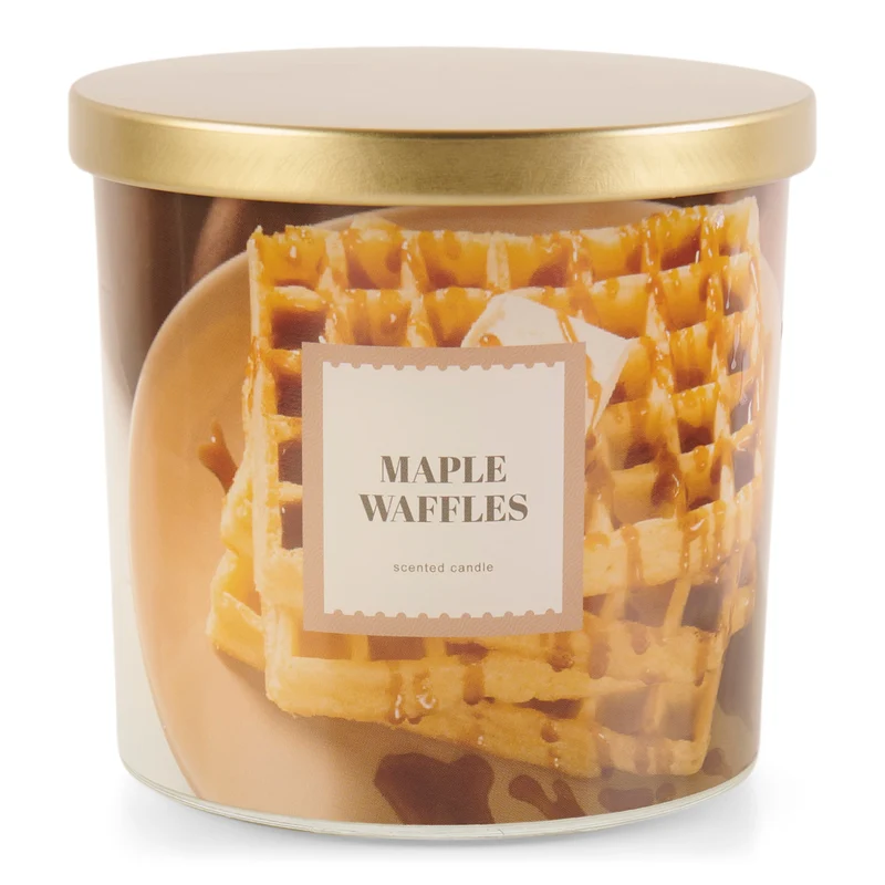 Glass Jar Candle, Maple Waffle, 14 oz.