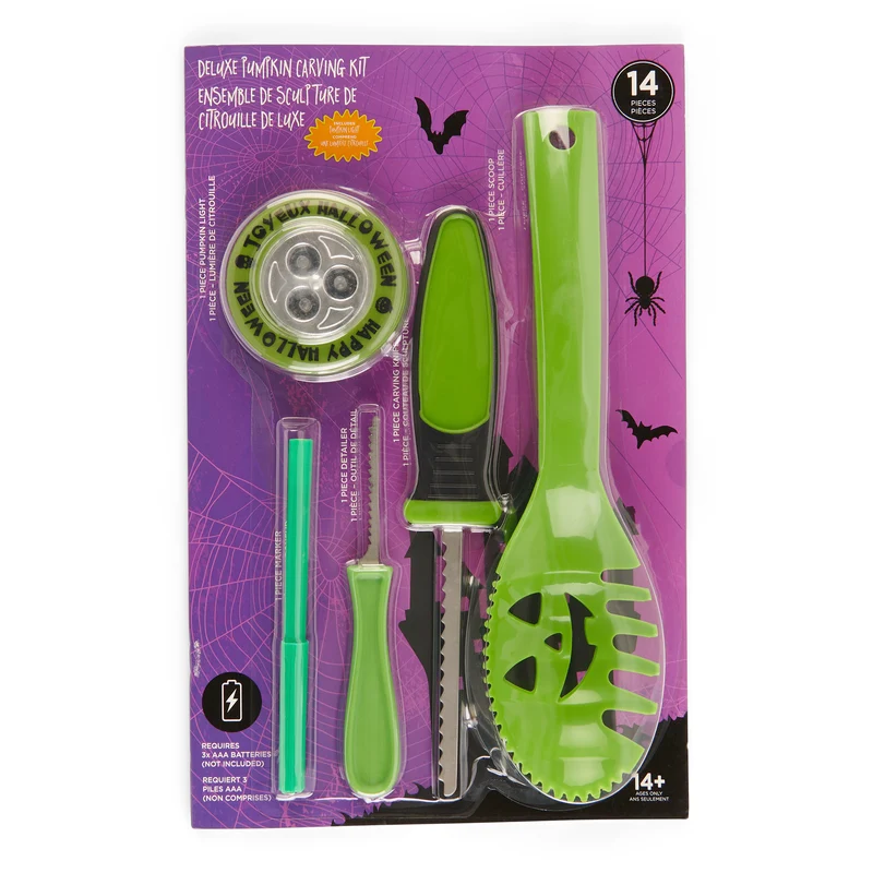Deluxe Pumpkin Carving Kit, 14 Piece