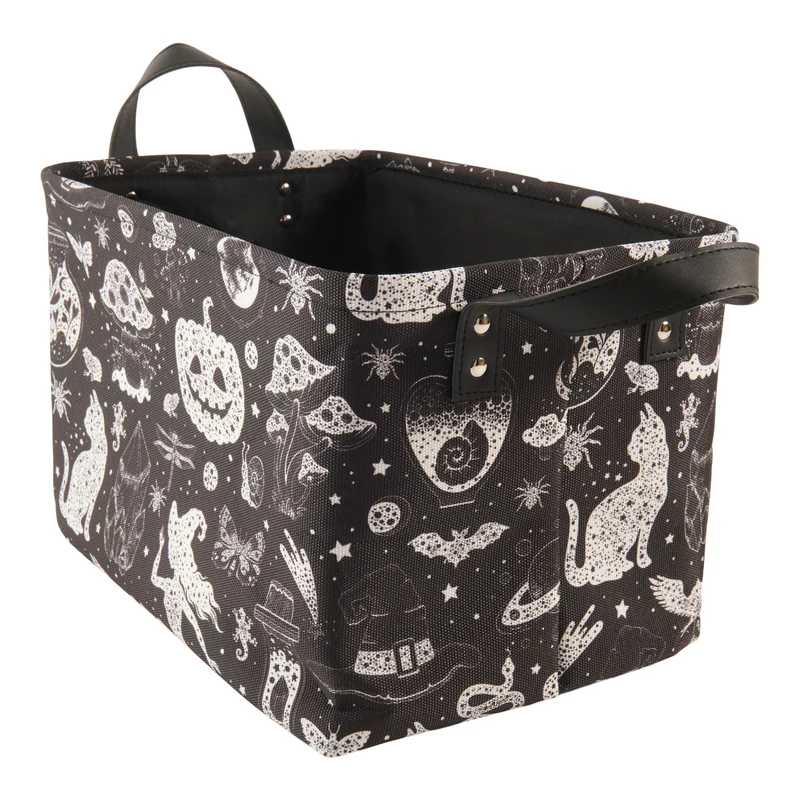 HomeStyles Novelty Fabric Storage Bin With Handles, 14-in x 10-in x 9-in.