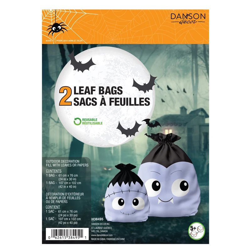Novelty Leaf Bag, 2 Pack