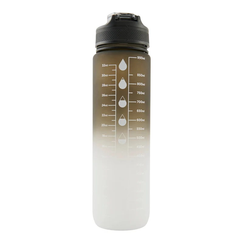 Motivational Water Bottle, English, 32-oz.