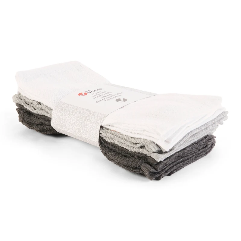 Giant Value Washcloths, 11-in x 11-in, 18 Pack