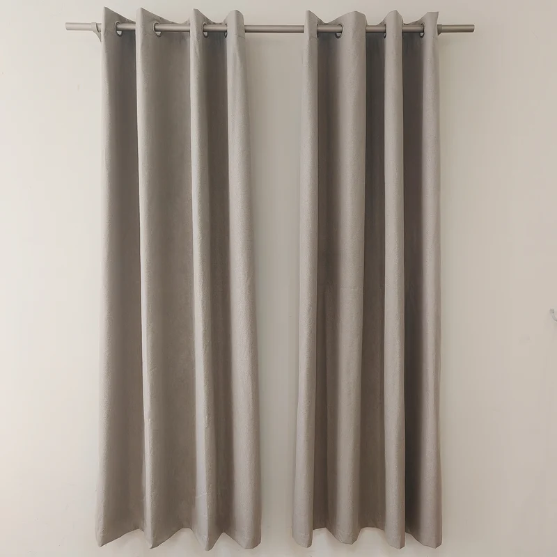 HomeStyles Blackout Suede Curtain, 52-in x 84-in.