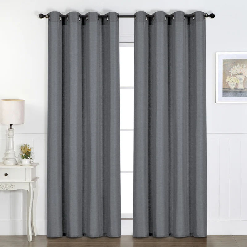 Room Darkening Curtain with Grommets, Assorted, 52-in x 84-in.