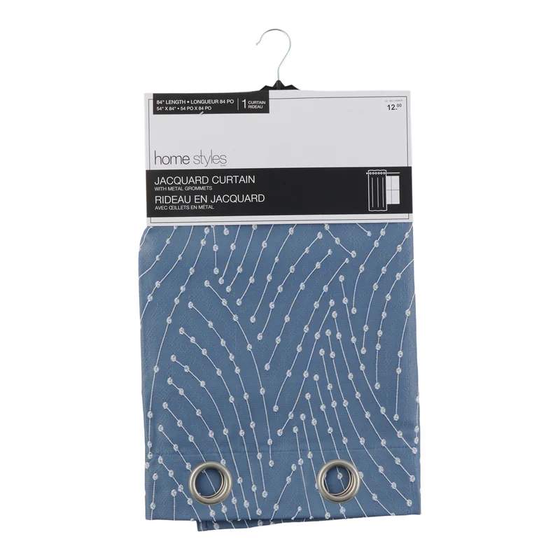 HomeStyles Jacquard Curtain, 54-in x 84-in.