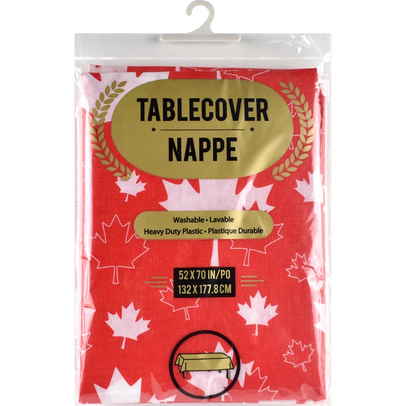 Canada Flannel Back Tablecloth, 52-in x 70-in.