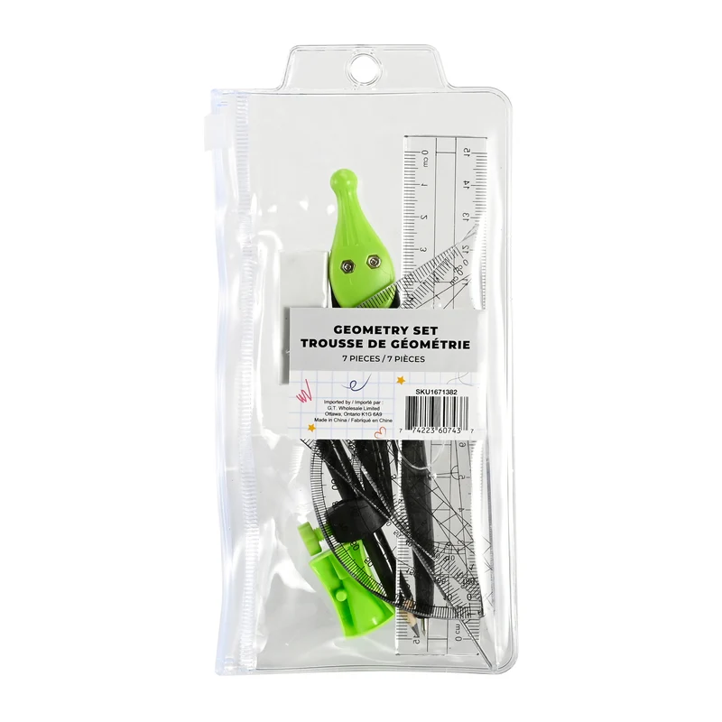 Geometry Set, 7 Piece