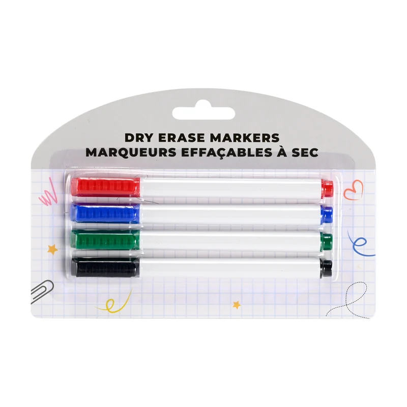 Dry Erase Markers, 4 Pack