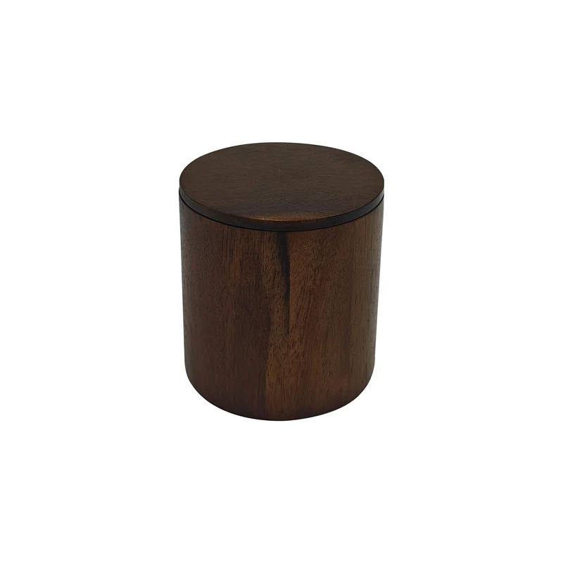 HomeStyles Wood Cotton Holder, 3.5-in x 3.5-in.