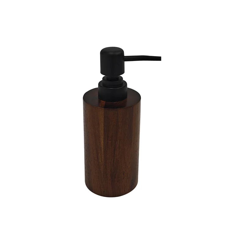 HomeStyles Wood Soap Pump, 2.6-in x 2.6-in x 6.5-in.