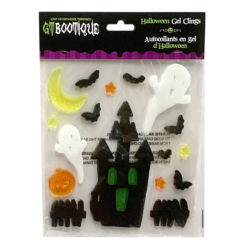 Halloween Gel Window Clings, 12 Piece