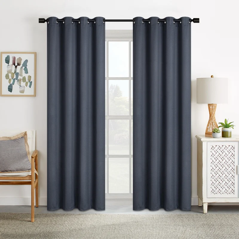 Embossed Room Darkening Curtain, Assorted, 52-in x 84-in.