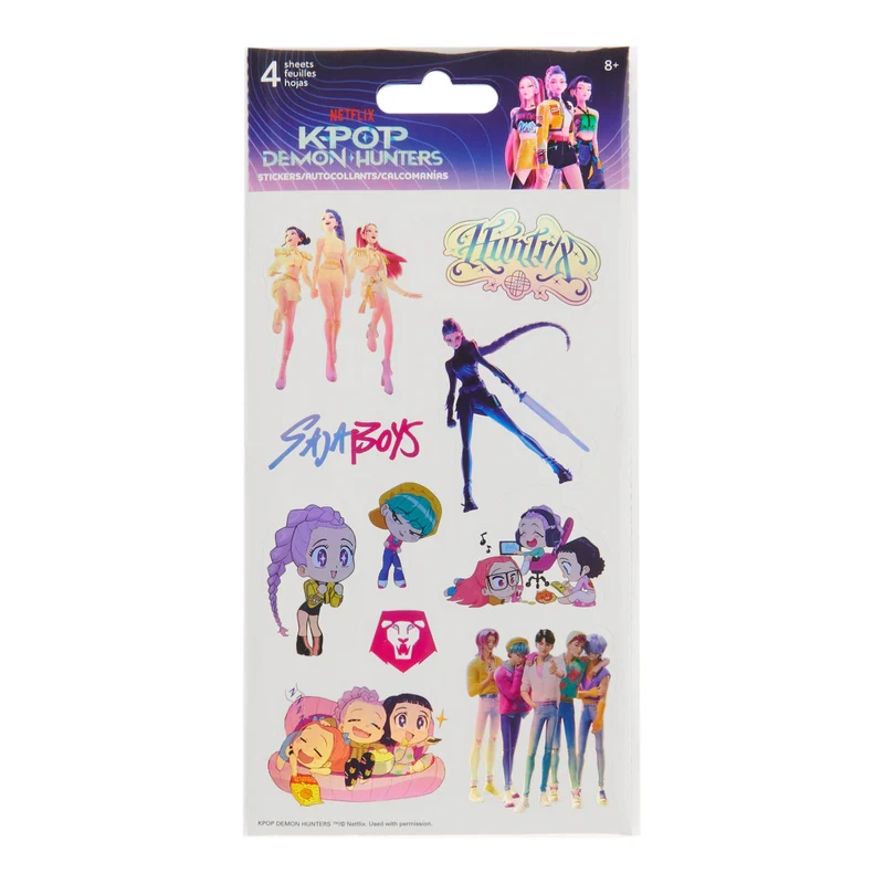 K-POP Demon Hunters Holographic Stickers, 4 Pack