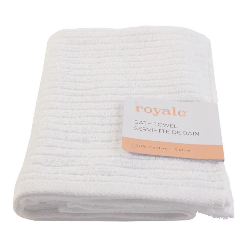 Royale Textured Bath Towel, 24-in x 47-in.