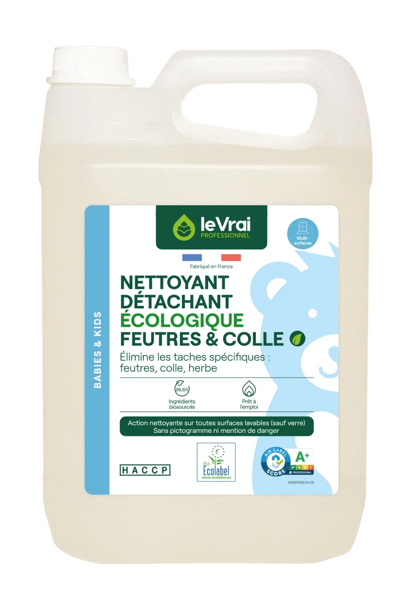 DETACHANT MULTI USAGES FEUTRES & COLLE BABIES & KIDS 5L
