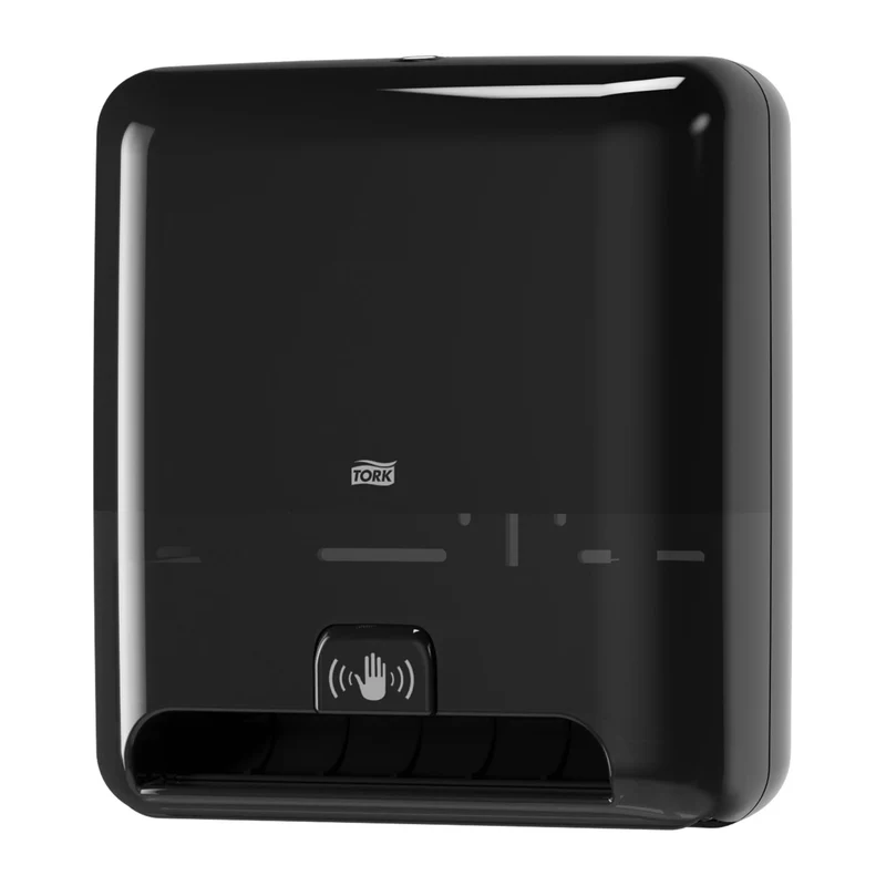 DISTRIBUTEUR D'ESSUIE-MAINS ROULEAUX À DÉTECTION OPTIQUE TORK MATIC® H1 NOIR