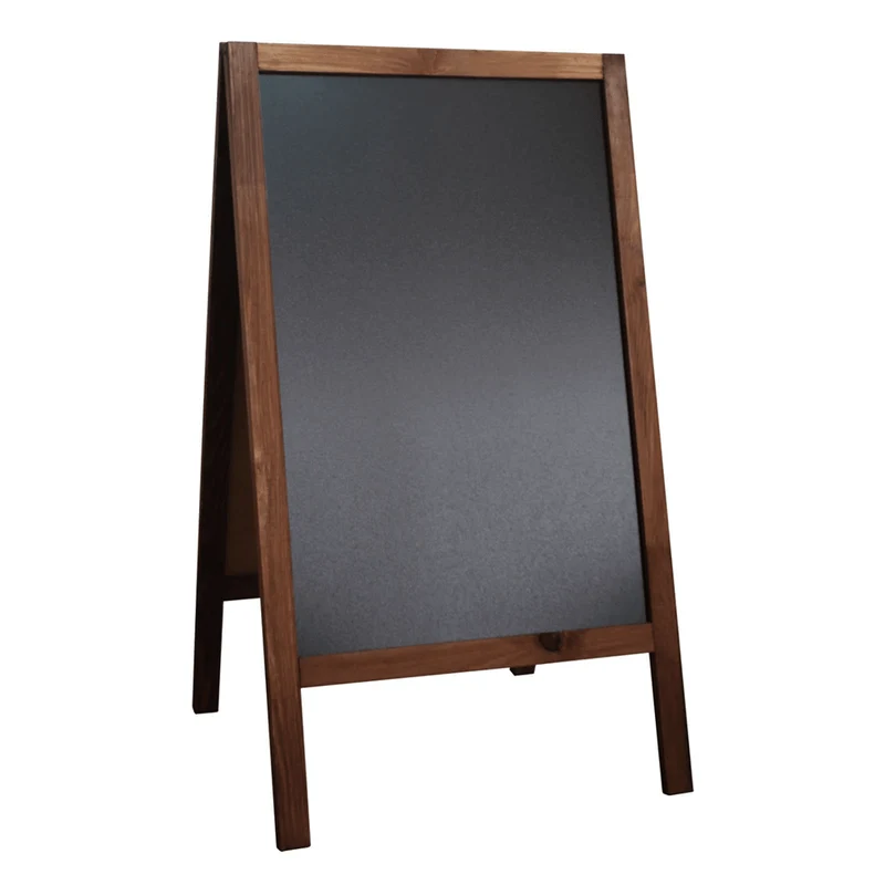 Panneau trottoir ardoise bois marron (68x120cm)