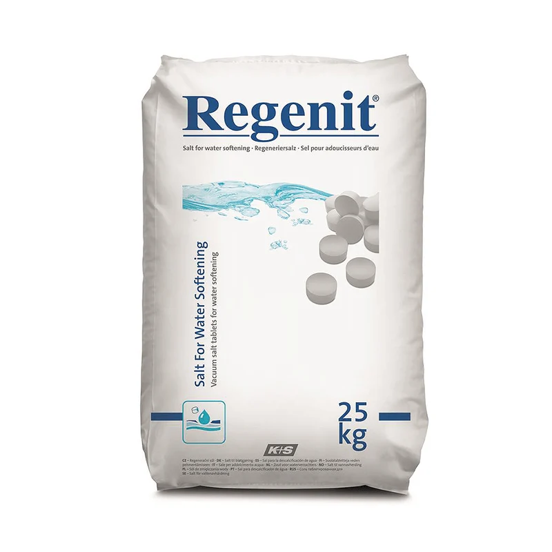 Sel pour adoucisseur d'eau en pastille Regenit – Sac 25 kg
