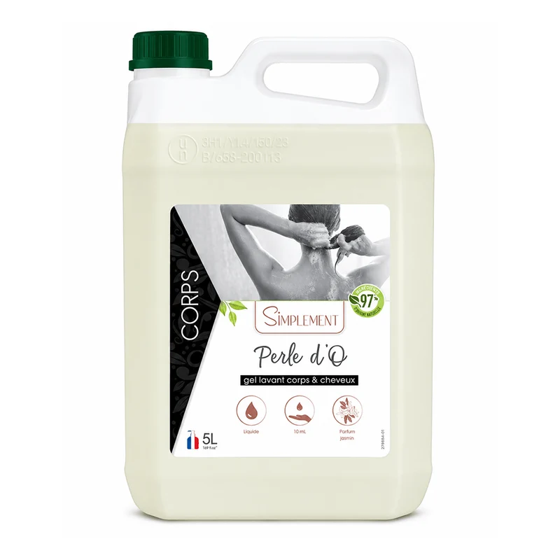 Gel douche corps et cheveux 5L - Perle d'O