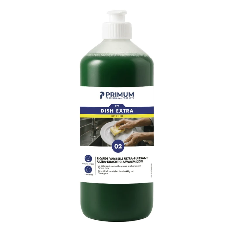 PRIMUM 02 - DISH EXTRA liquide vaisselle puissant 34% (1L)