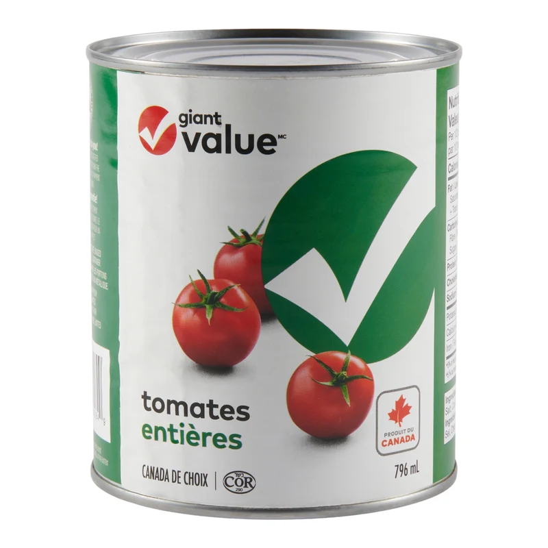 Giant Value Whole Tomatoes, 796 ml