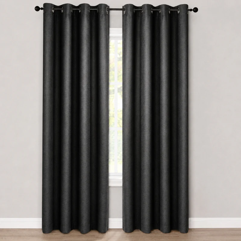Room Darkening Curtain with Grommets, 52-in x 84-in.