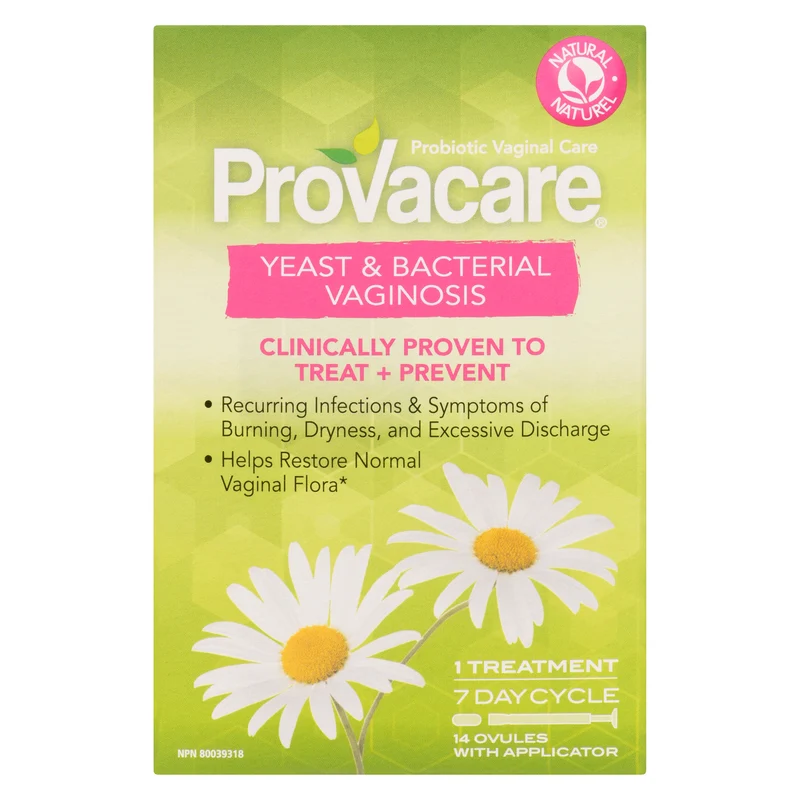 Provacare Probiotic Vaginal Care Ovules with Applicator, 14-Pack