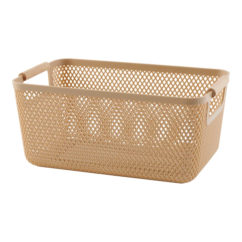 HomeStyles Plastic Storage Basket, 12-in x 8-in x 5.5-in.