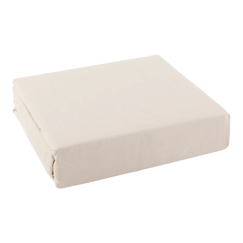HomeStyles Cotton Rich Sheet Set, Double, Beige, 4 Piece