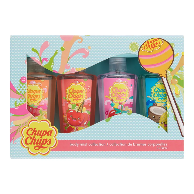 Chupa Chups So Juicy Body Mist Collection, 4-Piece