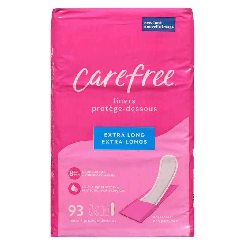 Carefree Unscented Extra Long Liners, 93-Pack