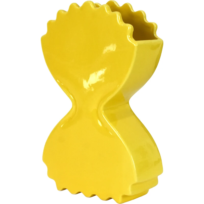 Pasta Ceramic Vase, 6.5-in x 10-in.