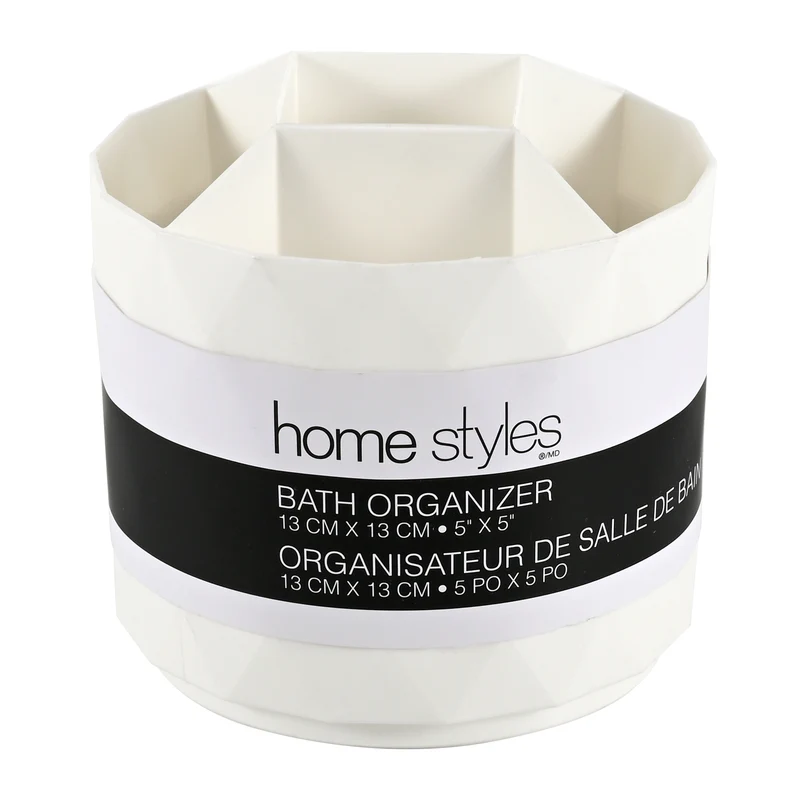HomeStyles 360° Bath Organizer, 4.7-in x 5-in.