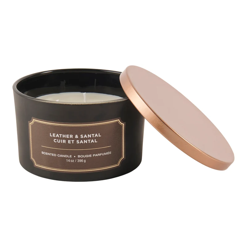 Matte Black Jar Candles, 14-oz.